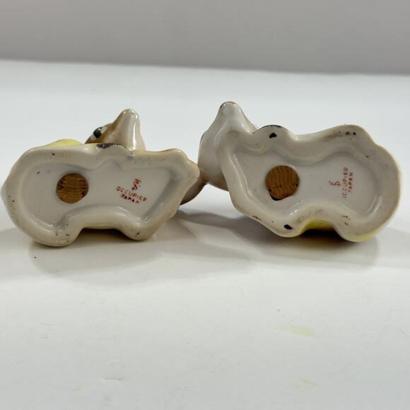 Vintage Spotted Fawn Salt & Pepper Shakers Occupied Japan Baby Deer San Diego - Picture 10 of 14